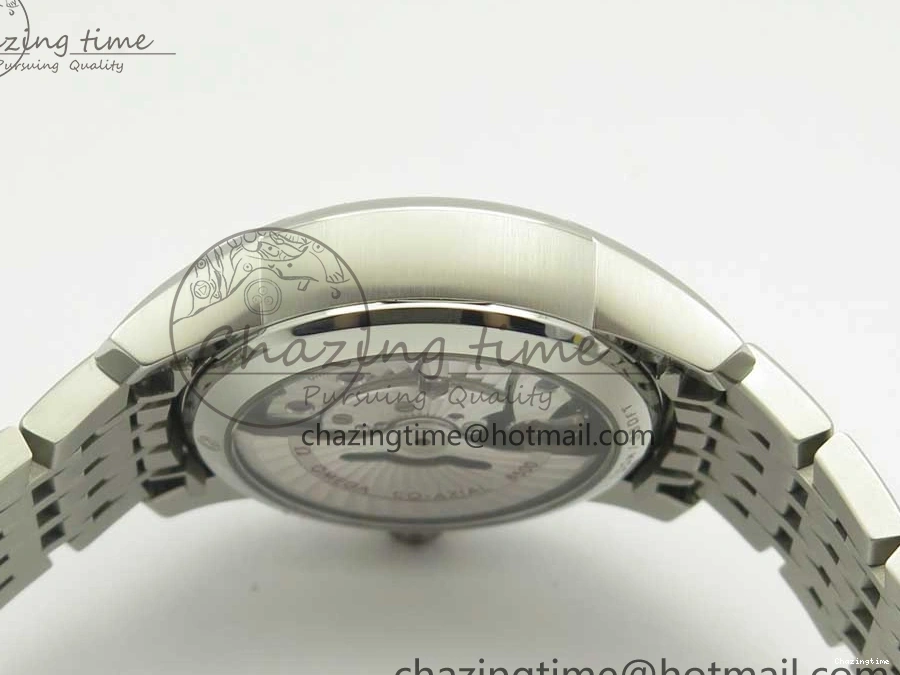 0512 De Ville Hour Vision 41mm SS VSF 1:1 Best Edition White Dial on SS Bracelet A8500 Super Clone Casual 7946